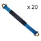 Tie 4 Safe 2 x 48 Axle Straps w/ Sleeve and D Rings, WLL- 3,333 lb, PK20 RT41A-48M18-BU-C-20 - alternate 1